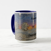Mug – Roaring Sunset Lion マグカップ (正面左)