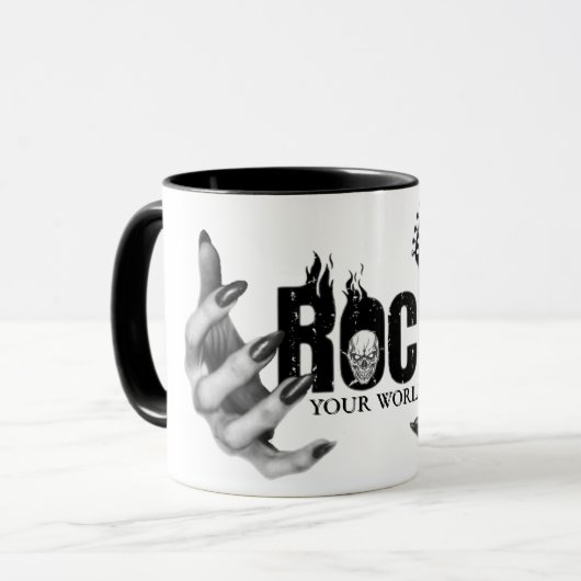 Mug Rock your world  マグカップ (正面左)