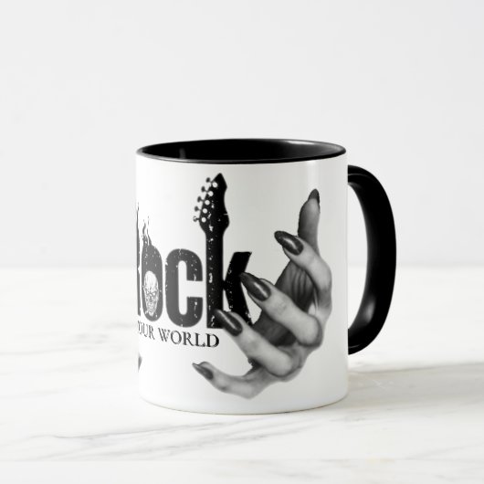 Mug Rock your world  マグカップ (正面右)