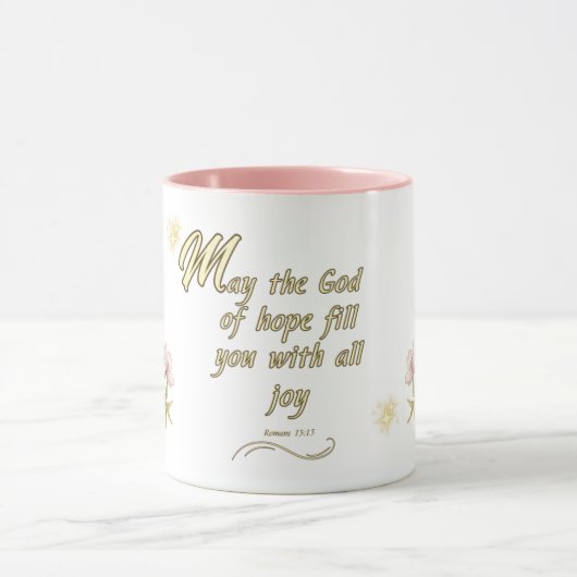 Mug: Romans 15:13 Bible Verse  マグカップ (中央)