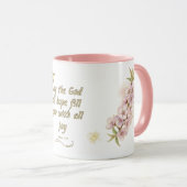 Mug: Romans 15:13 Bible Verse マグカップ (正面右)