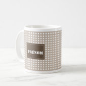 Mug sable à personnaliser - Moi Super Papa コーヒーマグカップ (正面左)