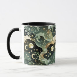 Mug – Sage Green Celestial Moon マグカップ