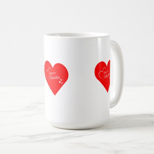 Mug Saint-valentin コーヒーマグカップ (正面右)
