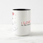 Mug Saint-Valentin - "Love You to the Moon" マグカップ (中央)