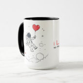Mug Saint-Valentin - "Love You to the Moon" マグカップ (正面左)