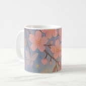 Mug "Sakura Céleste" – Harmonie Fleur de Cerisier  コーヒーマグカップ (正面左)