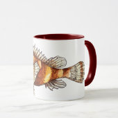 Mug Scorpionfish Art, realistic illustration マグカップ (正面右)