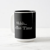 Mug "Shhh... Coffee Time" ツートーンマグカップ (正面左)