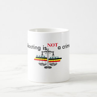 Mug shooting is not a crime コーヒーマグカップ