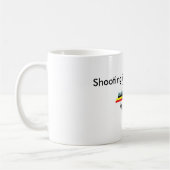 Mug shooting is not a crime コーヒーマグカップ (左)