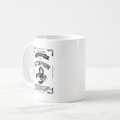 Mug signe astrologique des passionnés : Scorpion コーヒーマグカップ (正面左)