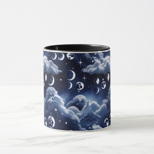 Mug - Silver Celestial Moon マグカップ (中央)
