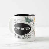 MUG SLOW DOWN THEME MUG FOR COFFEE ツートーンマグカップ (正面左)