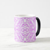 Mug Soft Pink Dream Mandala pattern モーフィングマグカップ (正面右)