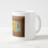 Mug Specialty Jumbo blanche CHOCOLAT AFRICA ジャンボコーヒーマグカップ (正面右)