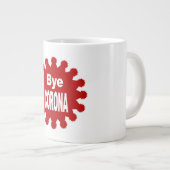 Mug Specialty Jumbo blanche Design Bye CORONA ジャンボコーヒーマグカップ (正面右)