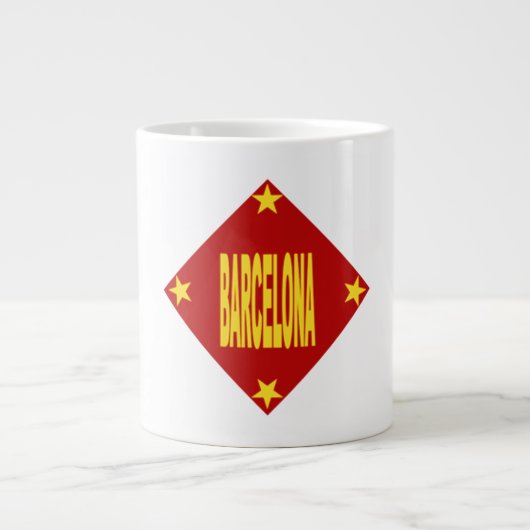 Mug Specialty  Jumbo Design BARCELONA ジャンボコーヒーマグカップ (正面)