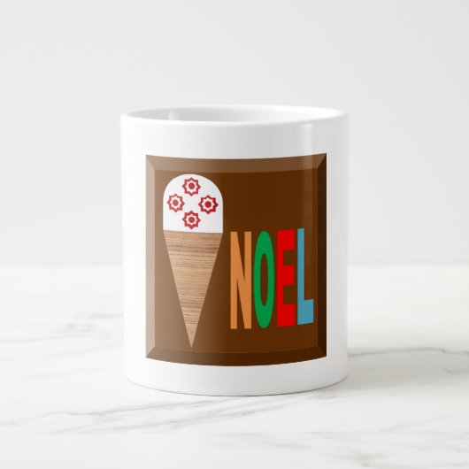 Mug Specialty Jumbo Design CHOCOLAT GLACE NOEL ジャンボコーヒーマグカップ (正面)