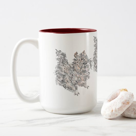 Mug : Squeaky ツートーンマグカップ (ドーナツ)