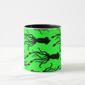 Mug Squid Art green マグカップ (中央)