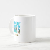 Mug St. Barthélemy Vibes | Plage tropicale コーヒーマグカップ (正面左)