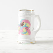 Mug Stein : Football In Motion . ビールジョッキ (正面右)