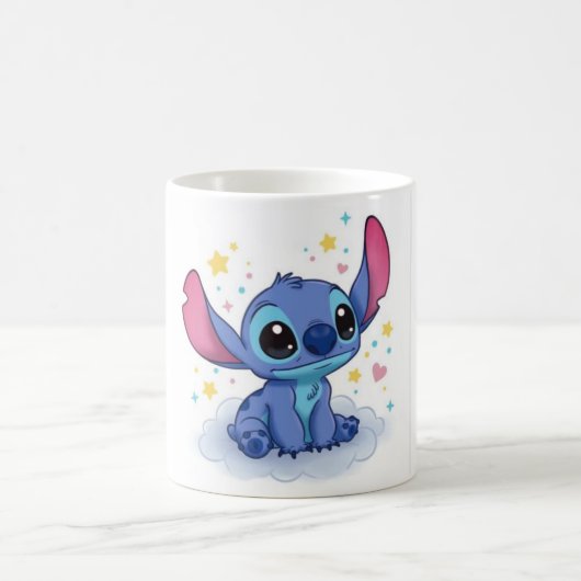 Mug - Stitch themed コーヒーマグカップ (中央)