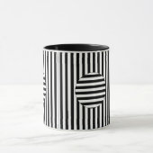 Mug - Striped Optical Illusion マグカップ (中央)