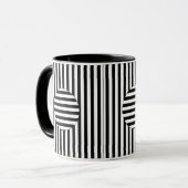 Mug - Striped Optical Illusion マグカップ (正面左)