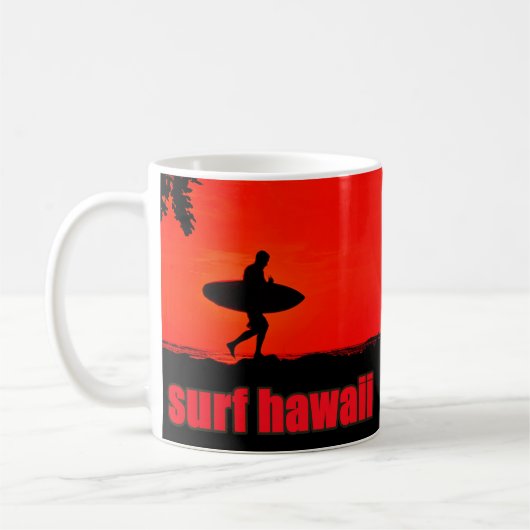 Mug surf hawaii コーヒーマグカップ (左)