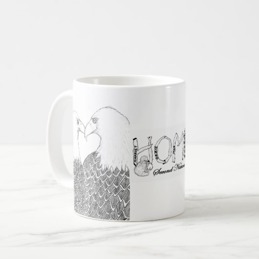 Mug SWFLイーグルズホームセカンド自然ハリエット& M15 コーヒーマグカップ (正面左)