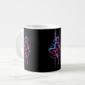 mug / tasse Danseuse Cyberpunk Néon コーヒーマグカップ (正面左)
