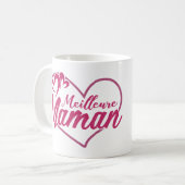 Mug / Tasse Fête des Mères - Meilleure Maman コーヒーマグカップ (正面左)