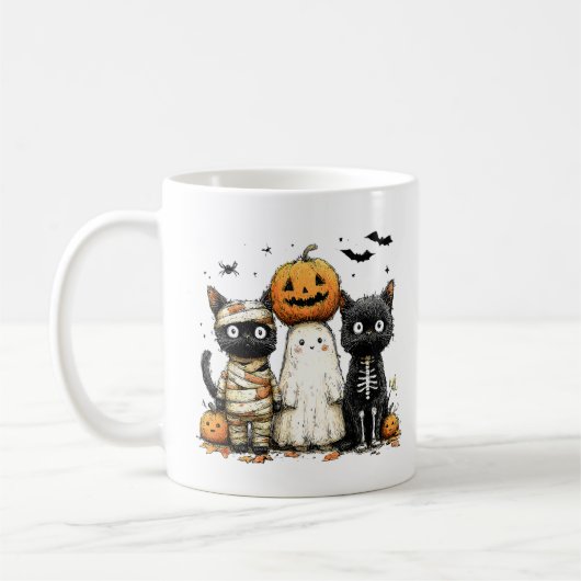 Mug Tasse Halloween コーヒーマグカップ (左)