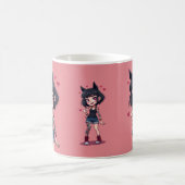 MUG TATOO GIRL COEURS コーヒーマグカップ (中央)