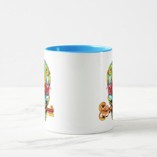 Mug tattoo Sugar skull マグカップ (中央)