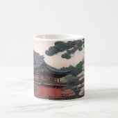 Mug - Temple on the river - Japan コーヒーマグカップ (中央)