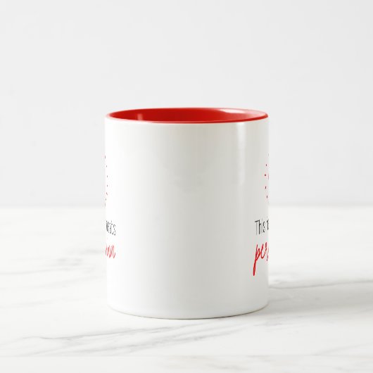 Mug: This heart beats peruvian ツートーンマグカップ (中央)
