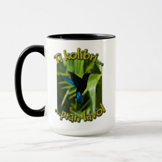 Mug 'Ti kolibri pran lavol' マグカップ (左)
