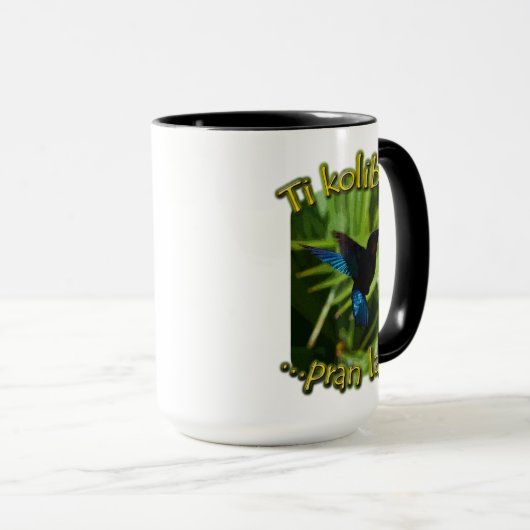 Mug 'Ti kolibri pran lavol' マグカップ (正面右)