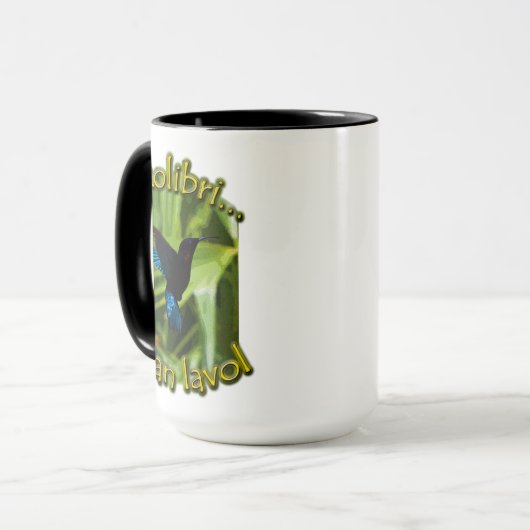 Mug 'Ti kolibri pran lavol' マグカップ (正面左)