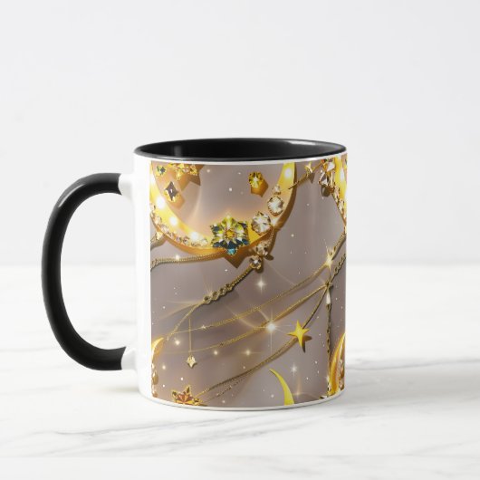 Mug - Topaz Yellow Celestial Moon マグカップ (左)