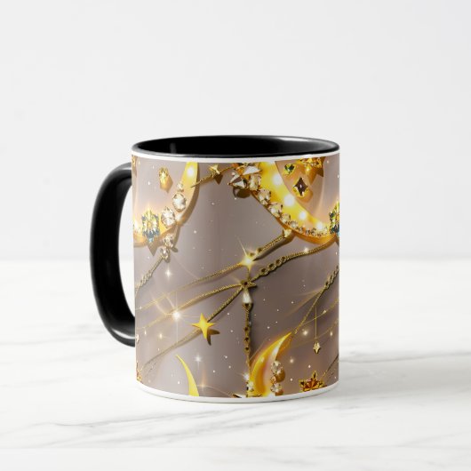 Mug - Topaz Yellow Celestial Moon マグカップ (正面左)