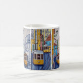 mug tramway rues de Lisbonne azulejos コーヒーマグカップ (中央)