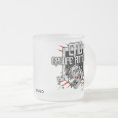 MUG TRANSPARENT ANTENNES フロストグラスマグカップ (正面右)