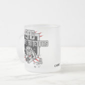 MUG TRANSPARENT ANTENNES フロストグラスマグカップ (正面左)