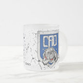 MUG TRANSPARENT CAO フロストグラスマグカップ (正面右)