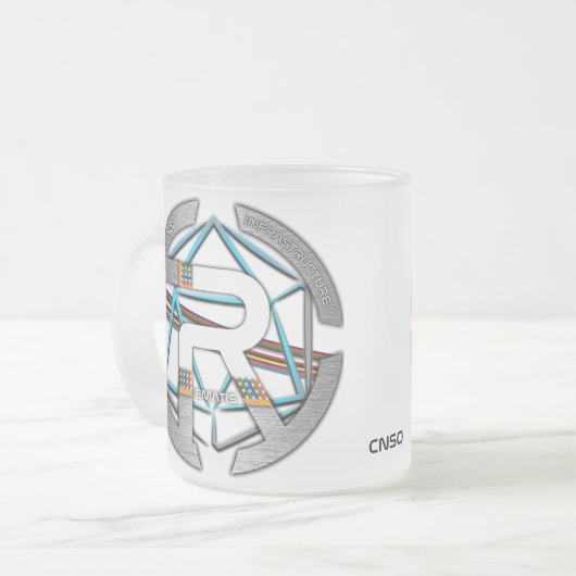 MUG TRANSPARENT REMATIS フロストグラスマグカップ (正面左)