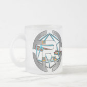 MUG TRANSPARENT REMATIS フロストグラスマグカップ (左)